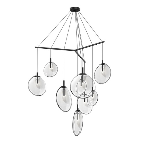 Sonneman Lighting Cantina LED Multi-Light Pendant Black by Sonneman Lighting 2997.25C