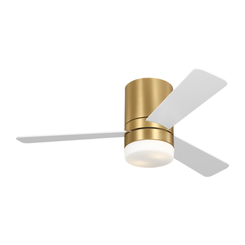 Generation Lighting Fan Collection Era 44-Inch Hugger LED Fan in Brass by Generation Lighting Fan 3ERHR44BBSD