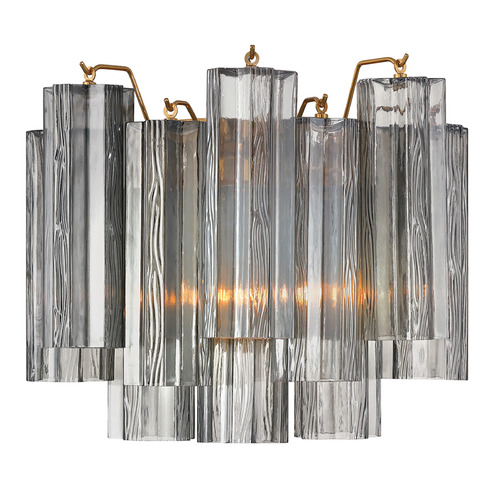 Crystorama Lighting Crystorama Lighting Addis Aged Brass Sconce ADD-302-AG-SM