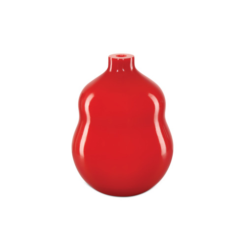 Currey and Company Lighting Bittersweet Peking Double Gourd Vase in Coral Orange by Currey & Co 1200-0922