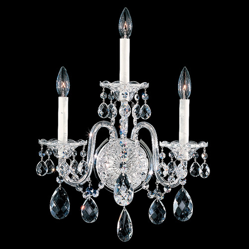 Schonbek Lighting Sterling Polished Silver Sconce by Schonbek Lighting 2992-40H
