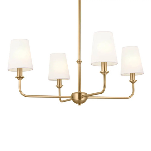 Kichler Lighting Pallas 4-Light Chandelier in Brushed Natural Brass by Kichler Lighting 52520BNB