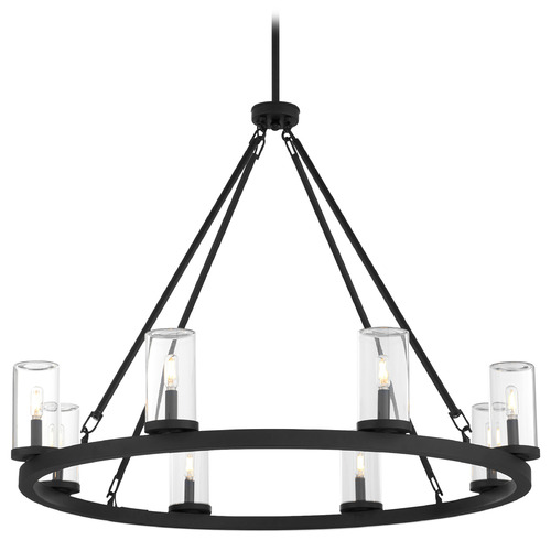 Quorum Lighting Gentry Matte Black Outdoor Chandelier by Quorum Lighting 70-8-59
