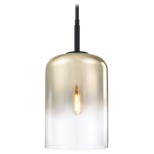 Designers Fountain Lighting Designers Fountain Gatsby Matte Black Mini-Pendant Light with Cylindrical Shade D306M-8P-MB