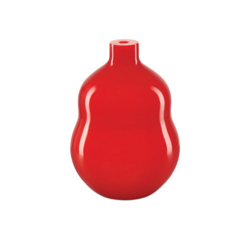 Currey and Company Lighting Bittersweet Peking Double Gourd Vase in Coral Orange by Currey & Co 1200-0923