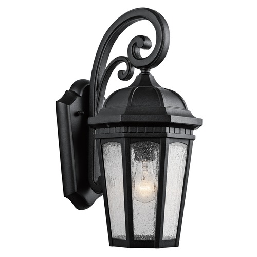 Kichler Lighting Courtyard 17.75-Inch Outdoor Wall Light in Textured Black by Kichler Lighting 9033BKT