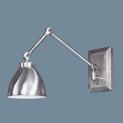Norwell Lighting Maggie Pewter Swing Arm Lamp 8471-PW-MS