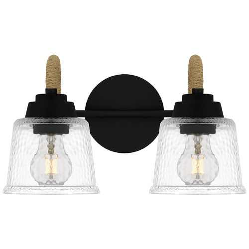 Quoizel Lighting Quoizel Lighting Seabreeze Matte Black Bathroom Light SEB8614MBK