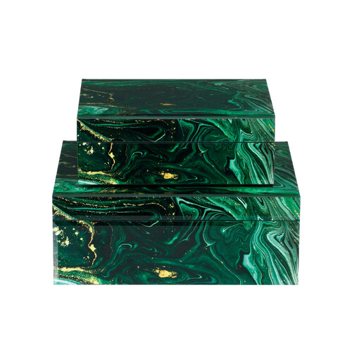 Currey and Company Lighting Interstellar Box Set of 2 in Green by Currey & Company 1200-0924