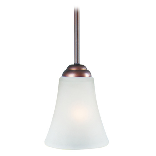 Maxim Lighting Maxim Lighting Vital Oil Rubbed Bronze Mini-Pendant Light with Bell Shade 92081FTOI