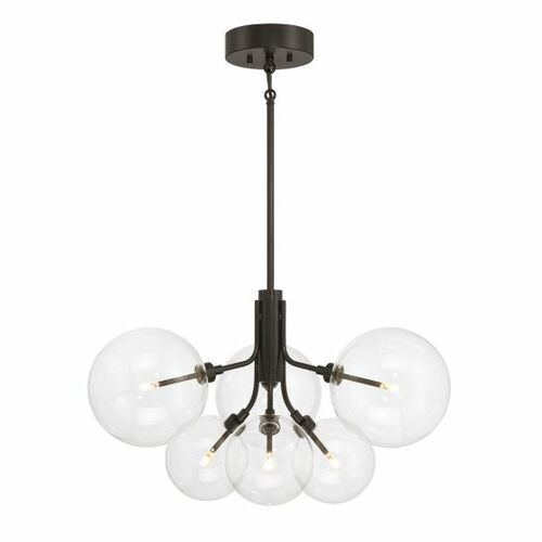 Meridian 6-Light Chandelier in Oil Rubbed Bronze by Meridian M100135ORB