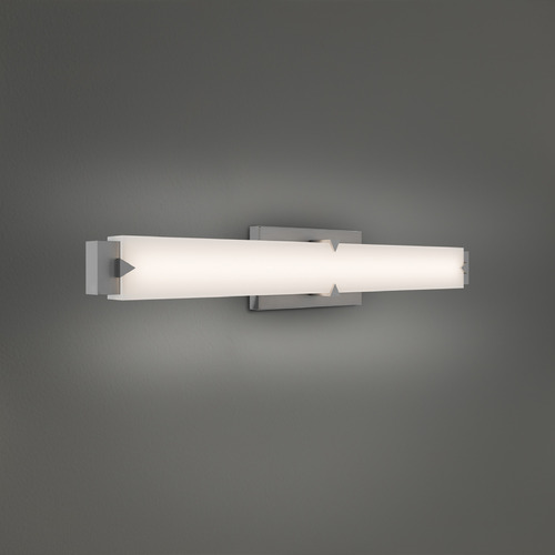 Modern Forms by WAC Lighting Modern Forms Carlisle Brushed Nickel LED Vertical Bathroom Light WS-7527-30-BN