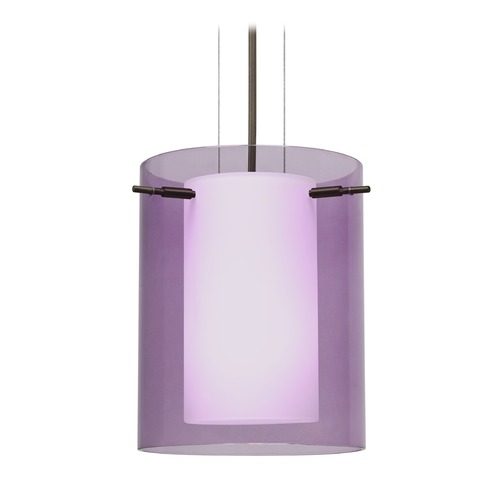 Besa Lighting Besa Lighting Pahu Bronze LED Mini-Pendant Light 1KG-A00607-LED-BR