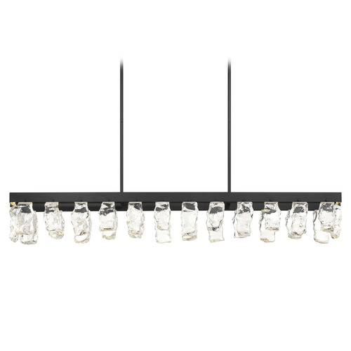 George Kovacs Lighting George Kovacs Arctic Glacier Coal LED Island Light P1498-66A-L