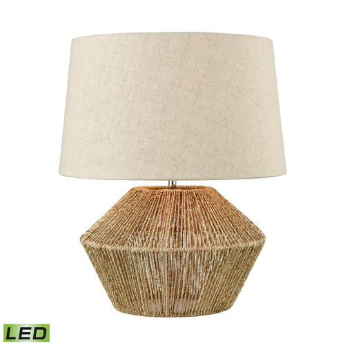 Elk Lighting Elk Lighting Vavda Natural LED Table Lamp with Empire Shade D3781-LED