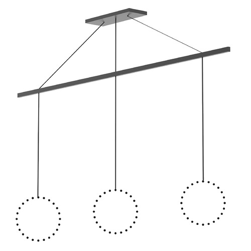 Kuzco Lighting Marquee Black 47.25-Inch Linear Pendant Canopy System by Kuzco Lighting CNL3AC-BK