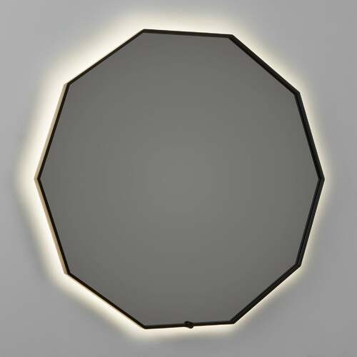 Oxygen Deca 30-Inch CCT LED Mirror in Black by Oxygen Lighting 3-1002-15