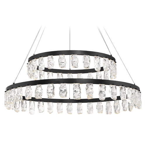 George Kovacs Lighting George Kovacs Arctic Glacier Coal LED Chandelier P1499-66A-L