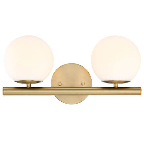 Designers Fountain Lighting Designers Fountain Crown Heights Brushed Gold Bathroom Light D252C-2B-BG