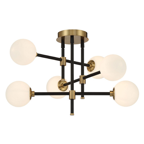 George Kovacs Lighting George Kovacs Cosmet Brass Semi-Flushmount Light P8156-681