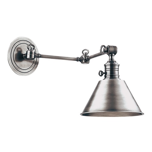 Hudson Valley Lighting Garden City Swing Arm Lamp in Polished Nickel by Hudson Valley Lighting 8322-PN