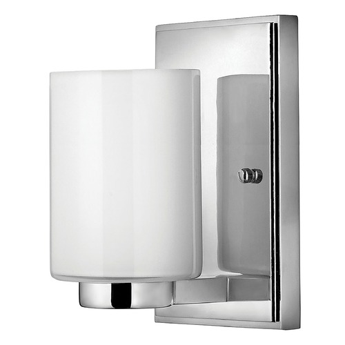 Hinkley Sconce with White Glass in Chrome by Hinkley Lighting 5050CM
