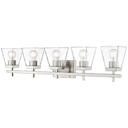 Z-Lite Lauren Brushed Nickel Bathroom Light by Z-Lite 819-5V-BN
