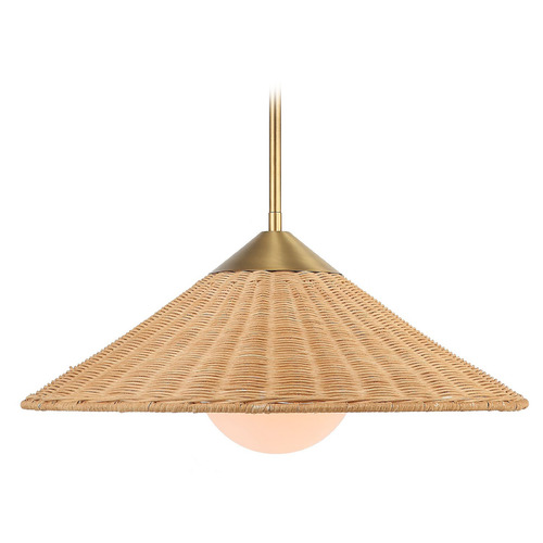 Uttermost Lighting Phuvinh Antique Brass Pendant Light by Uttermost Lighting 21590