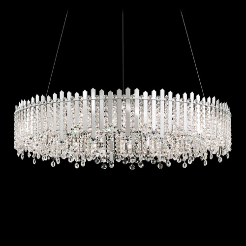Schonbek Lighting Schonbek Worldwide Lighting Chatter Polished Stainless Steel Pendant Light MX8349N-401R