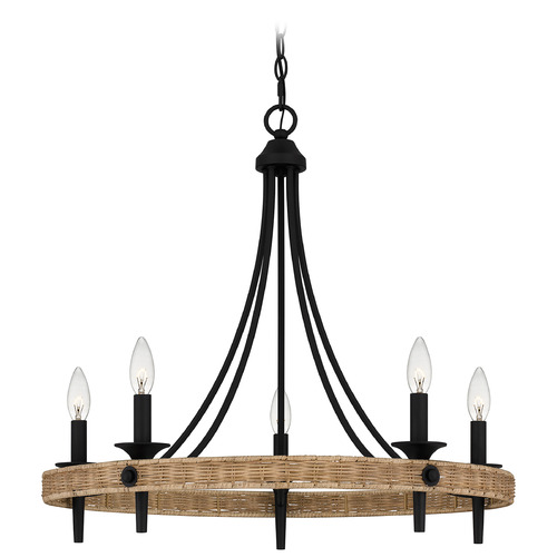 Quoizel Lighting Quoizel Lighting Catania Matte Black Chandelier CNI5026MBK