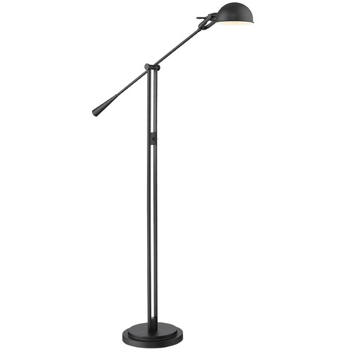Z-Lite Z-Lite Grammercy Park Matte Black Swing Arm Lamp with Bowl / Dome Shade 741FL-MB