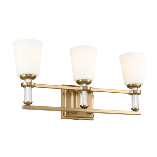 Kichler Lighting Rosalind 3-Light Vanity Light in Brass by Kichler Lighting 55147BNB