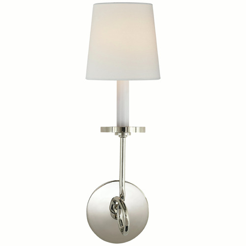 Visual Comfort Signature Collection Chapman & Myers Symmetric Twist Sconce in Nickel by VC Signature  CHD1610PNL