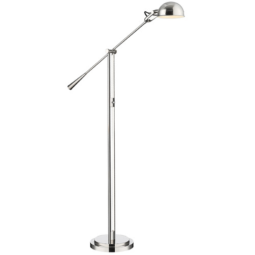 Z-Lite Z-Lite Grammercy Park Polished Nickel Swing Arm Lamp with Bowl / Dome Shade 741FL-PN