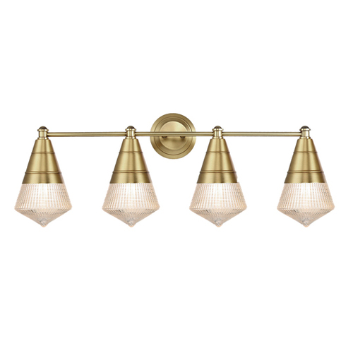 Maxim Lighting Hargreaves 4-Light Bath Light in Natural Aged Brass by Maxim Lighting 10394PRNAB