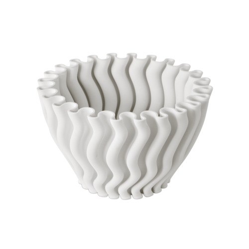 Currey and Company Lighting Ripple Vase in White by Currey & Company 1200-0933