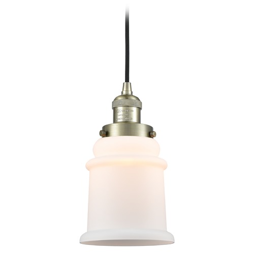 Innovations Lighting Canton Antique Brass Mini Pendant by Innovations Lighting 201C-AB-G181
