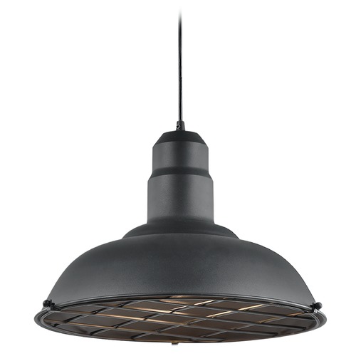 Matteo Lighting Clarkson Series Matte Black Pendant by Matteo Lighting C54111MB