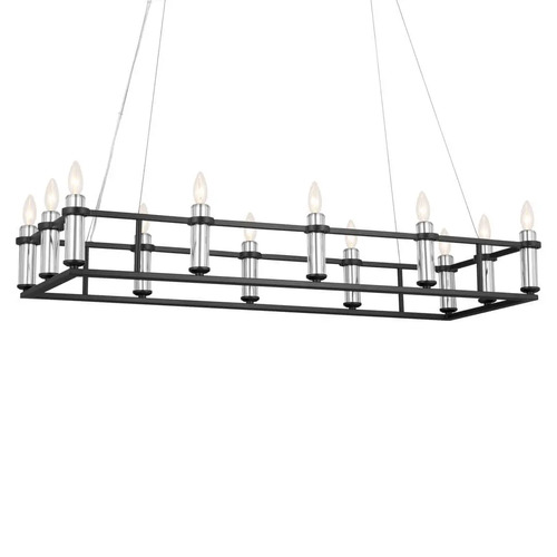 Kichler Lighting Rosalind Linear Chandelier in Black by Kichler Lighting 52492BK