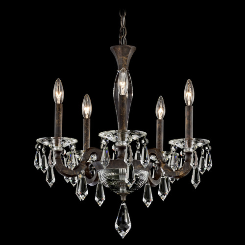 Schonbek Lighting Schonbek Worldwide Lighting Napoli Heirloom Bronze Crystal Chandelier S7605N-76R