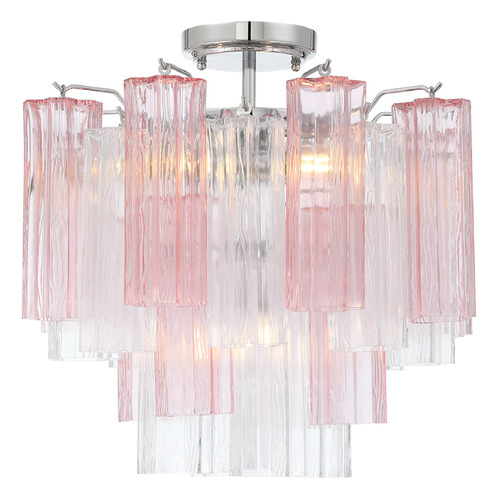 Crystorama Lighting Crystorama Lighting Addis Polished Chrome Semi-Flushmount Light ADD-300-CH-SP_CEILING