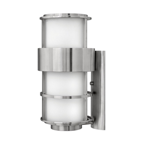 Hinkley Modern Outdoor Wall Light with Etched in Stainless Steel by Hinkley Lighting 1905SS
