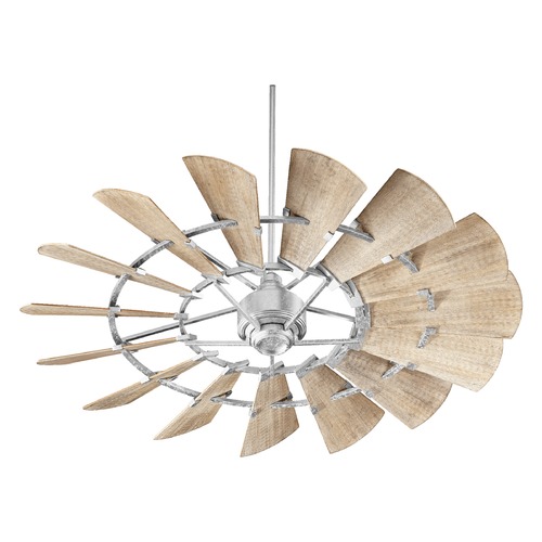 Quorum Lighting Windmill 60-Inch Modern Farmhouse Fan in Galvanized by Quorum Lighting 96015-9