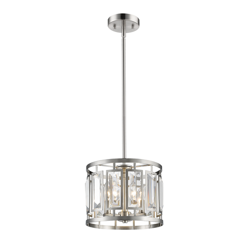 Z-Lite Mersesse Brushed Nickel Pendant by Z-Lite 6007-11BN