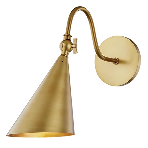 Mitzi by Hudson Valley Lupe Aged Brass Sconce by Mitzi by Hudson Valley H285101-AGB