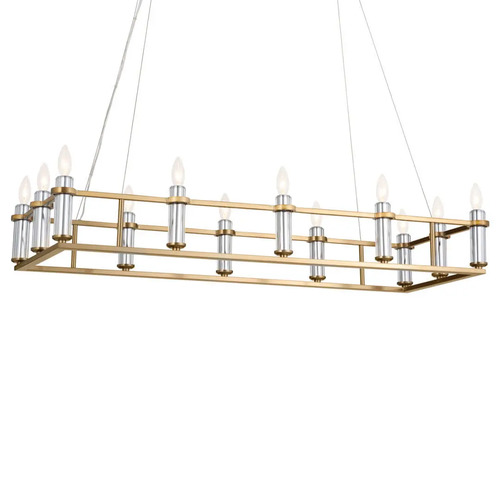 Kichler Lighting Rosalind Linear Chandelier in Brushed Brass by Kichler Lighting  52492BNB