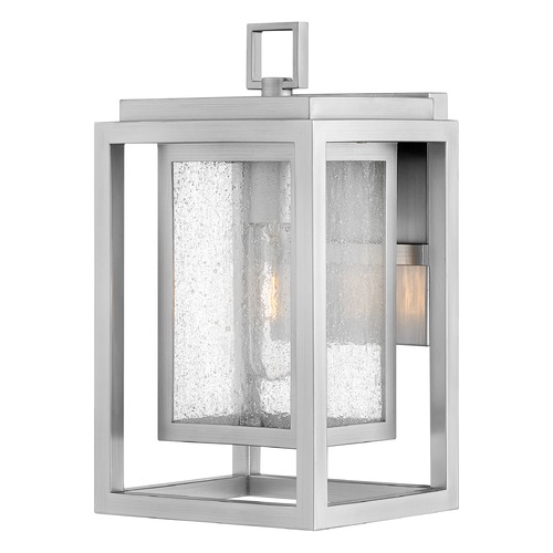 Hinkley Republic 12-Inch Satin Nickel Outdoor Wall Light by Hinkley Lighting 1000SI