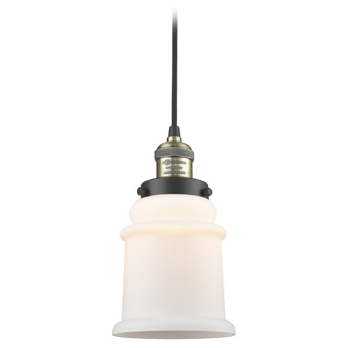 Innovations Lighting Canton Black Antique Brass Mini Pendant by Innovations Lighting 201C-BAB-G181