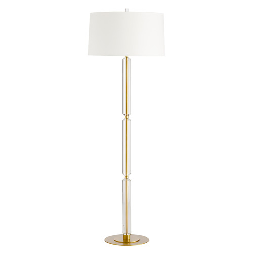 Arteriors Home Lighting Gio 67-Inch Floor Lamp in Clear Crystal & Brass by Arteriors Home 79818-427