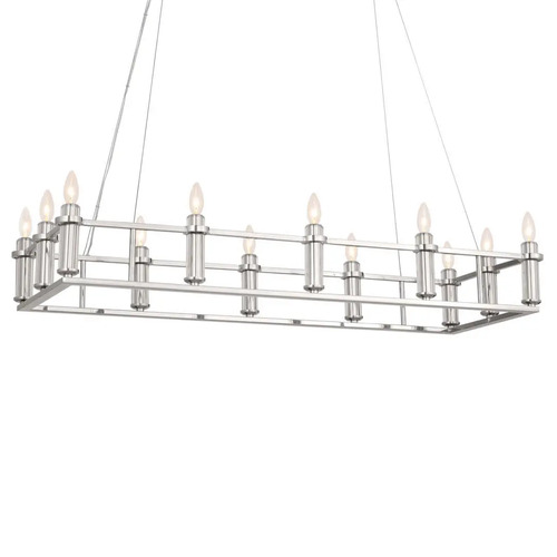 Kichler Lighting Rosalind Linear Chandelier in Polished Nickel by Kichler Lighting  52492PN